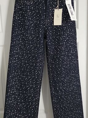 Embellished Dark Denim Jeans with Sparkle